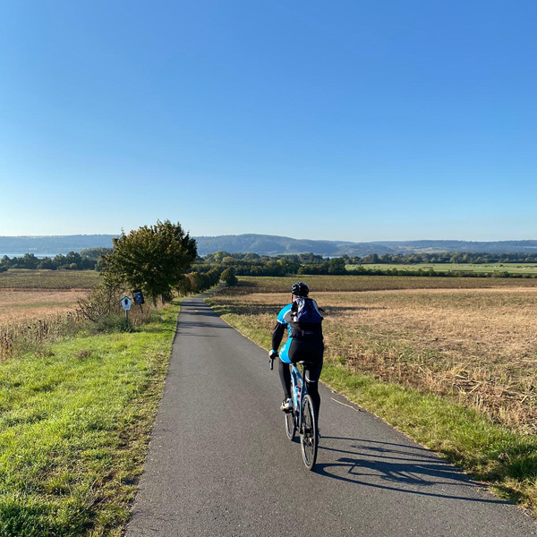 Unterwegs auf dem Radweg